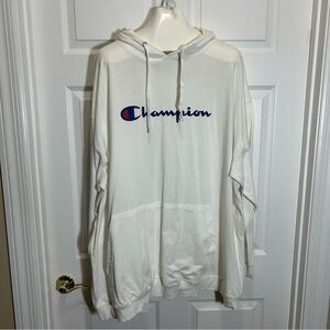 Champion Authentic Athleticwear White Tshirt Hoodie